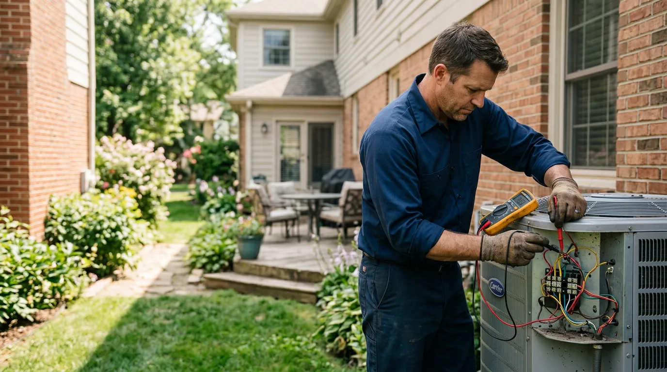 HVAC technician working near Independence, MO